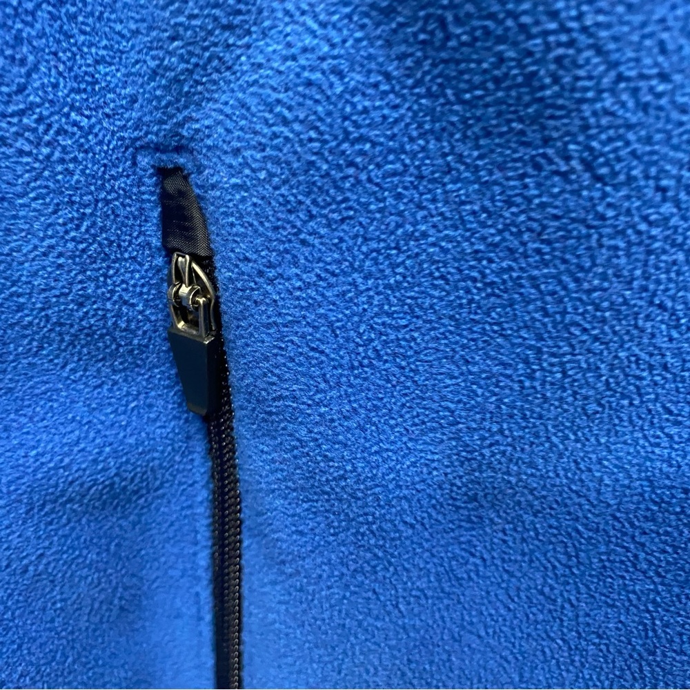 Lands' End men's fleece vest 2XL 50-52 blue full zip winter gear gorpcore - Picture 4 of 9